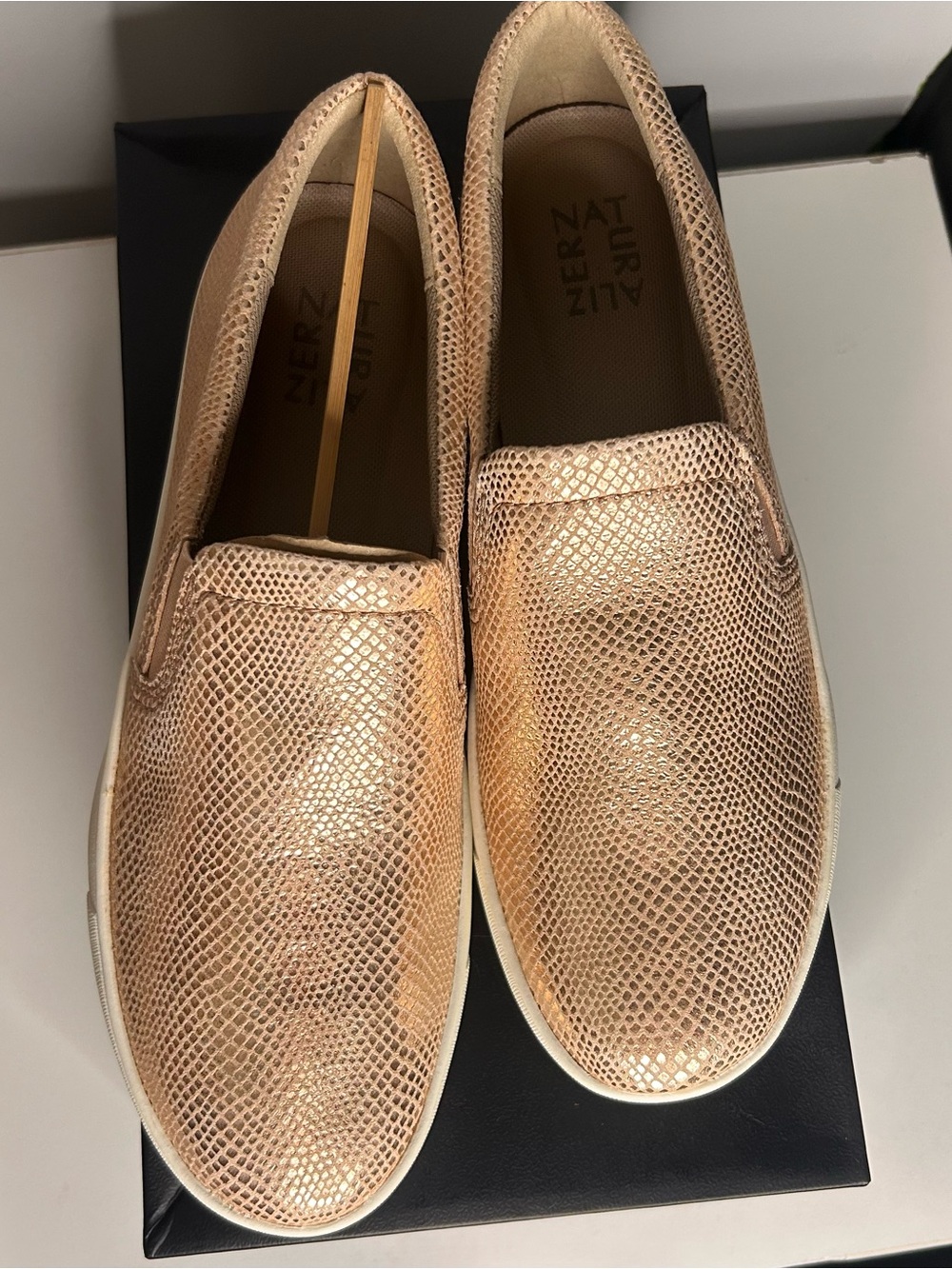Naturalizer Marianne Rose Gold Slip On Sneakers